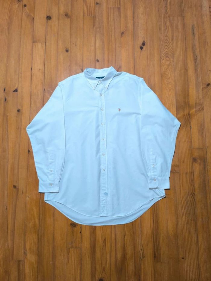 Chemise Manches longues - Ralph Lauren - Logo brodé premium - Blanc - Taille XXL - photo numéro 4