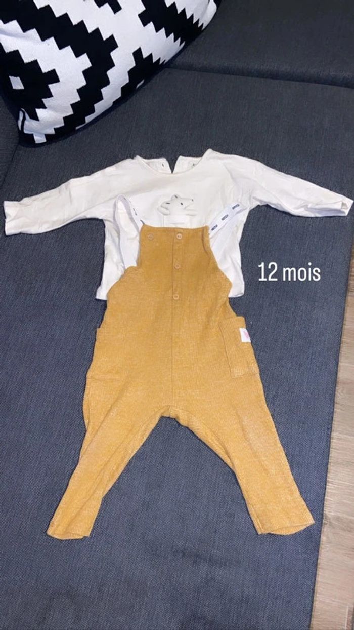 salopette tee shirt manche longue