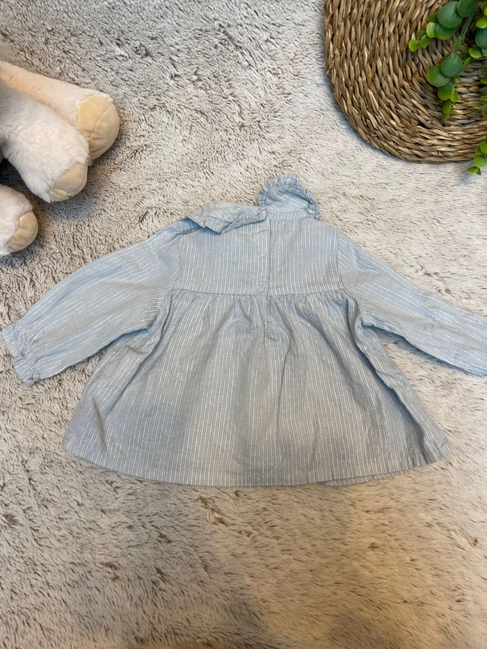 Blouse bleu ciel à rayures - Tape à l’œil - photo numéro 7