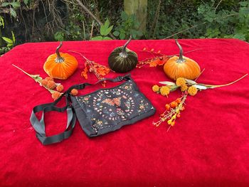 Sac bandoulière bohème motif papillon, lune & fleurs