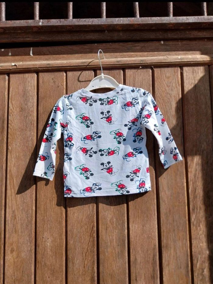 Tee-shirt manche longue bébé garçon 9.12 mois Disney by primark - photo numéro 2