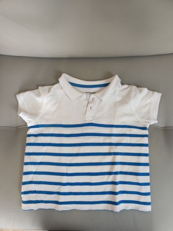 Polo Vertbaudet blanc