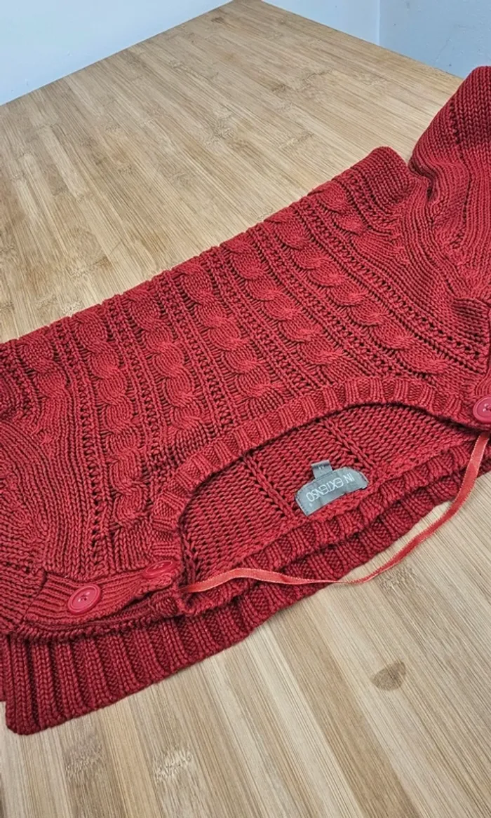Pull rouge pas trop épais In extenso T:M  38/40 - photo numéro 8