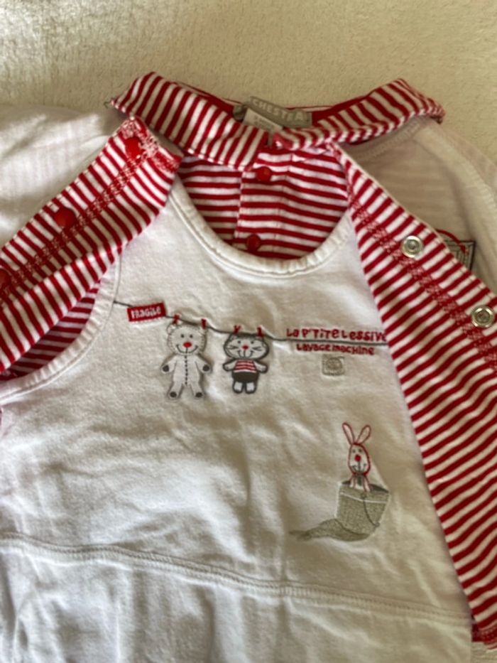 T3mois ensemble salopette tee shirt gilet - photo numéro 2