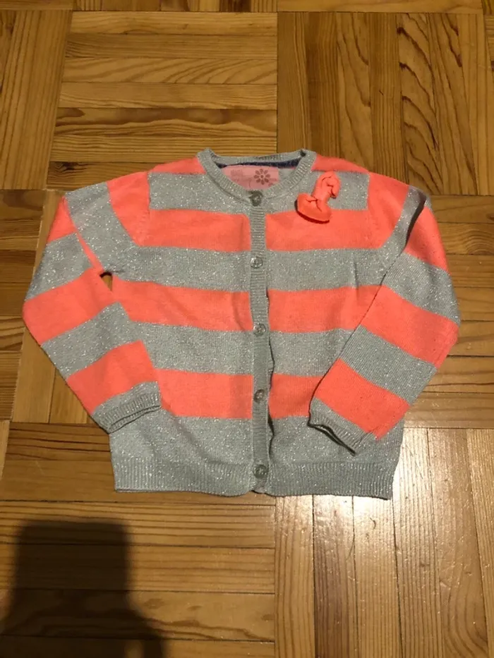 Gilet rose et argenté