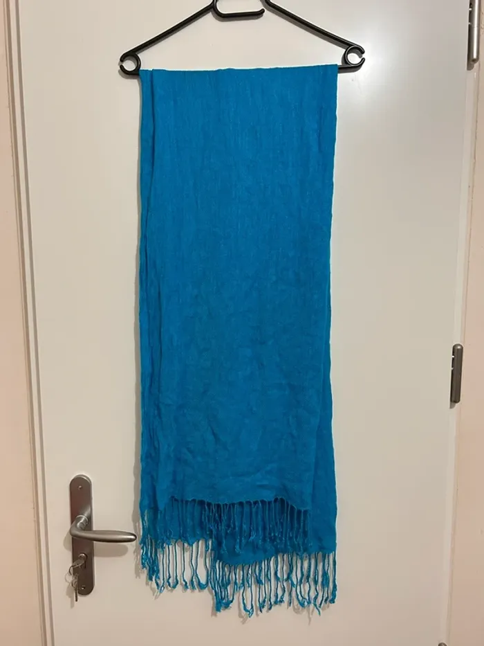 Écharpe bleu turquoise