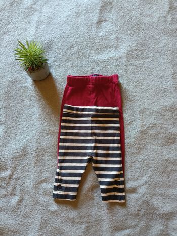 Lot 2 leggings 3 mois fille