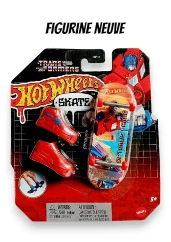 Hot Wheels Transformers Optimus Prime Finger Skateboard + chaussures assorties