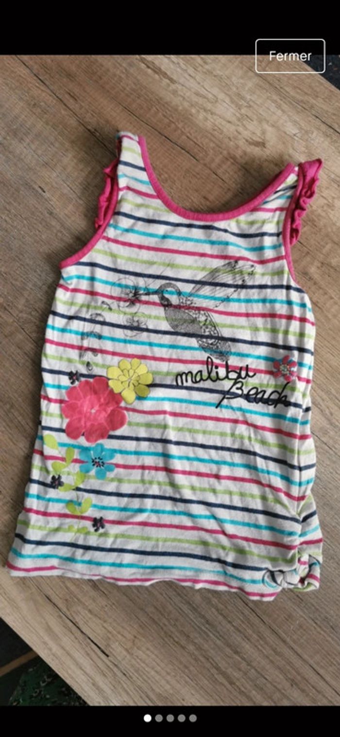 Sublime haut débardeur tee shirt orchestra coloré