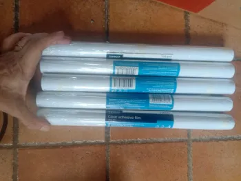 Lot 5 rouleau  films autocollant transparent