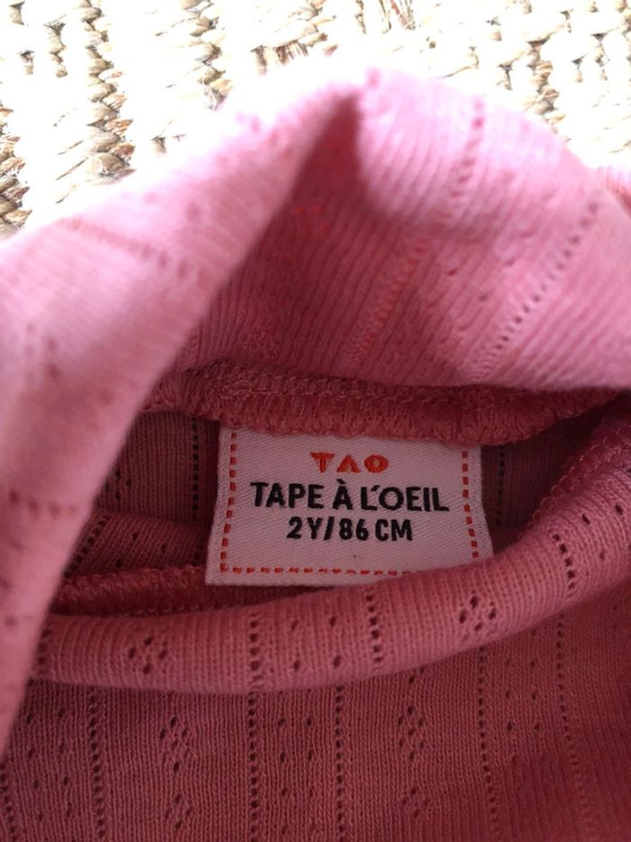 T-shirt col roulé taille 2 ans - photo numéro 3