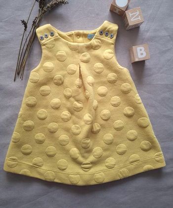 Robe Obaïbi printemps été jaune 6 mois