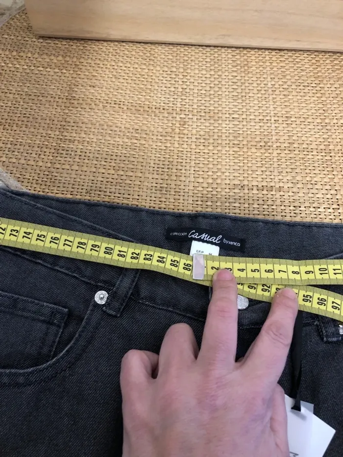 Jeans gris MoM fit byVenca - photo numéro 13