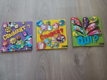 Lot de 3 livres (Qui ?, Comment ?, Combien ?) En bon état