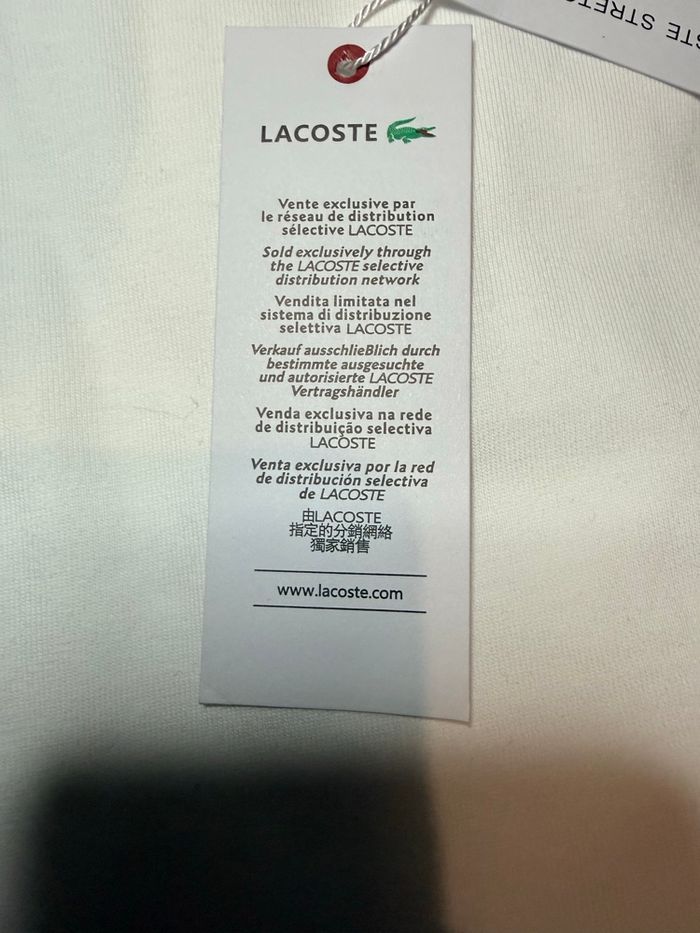 Tee Shirt Lacoste - photo numéro 4
