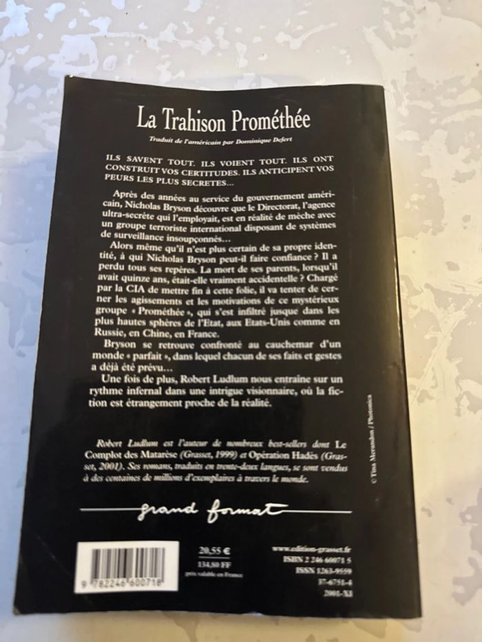 Livre la trahison prométhée - Robert ludlum - photo numéro 8