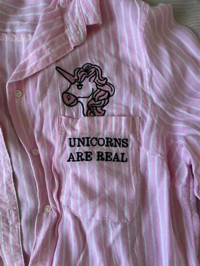 Chemise rose licorne tally weijl taille xl - photo numéro 2