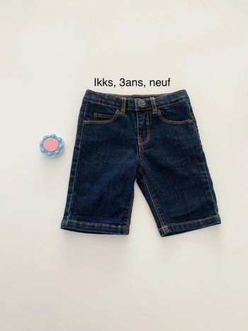 Bermuda jean ikks neuf 3 ans