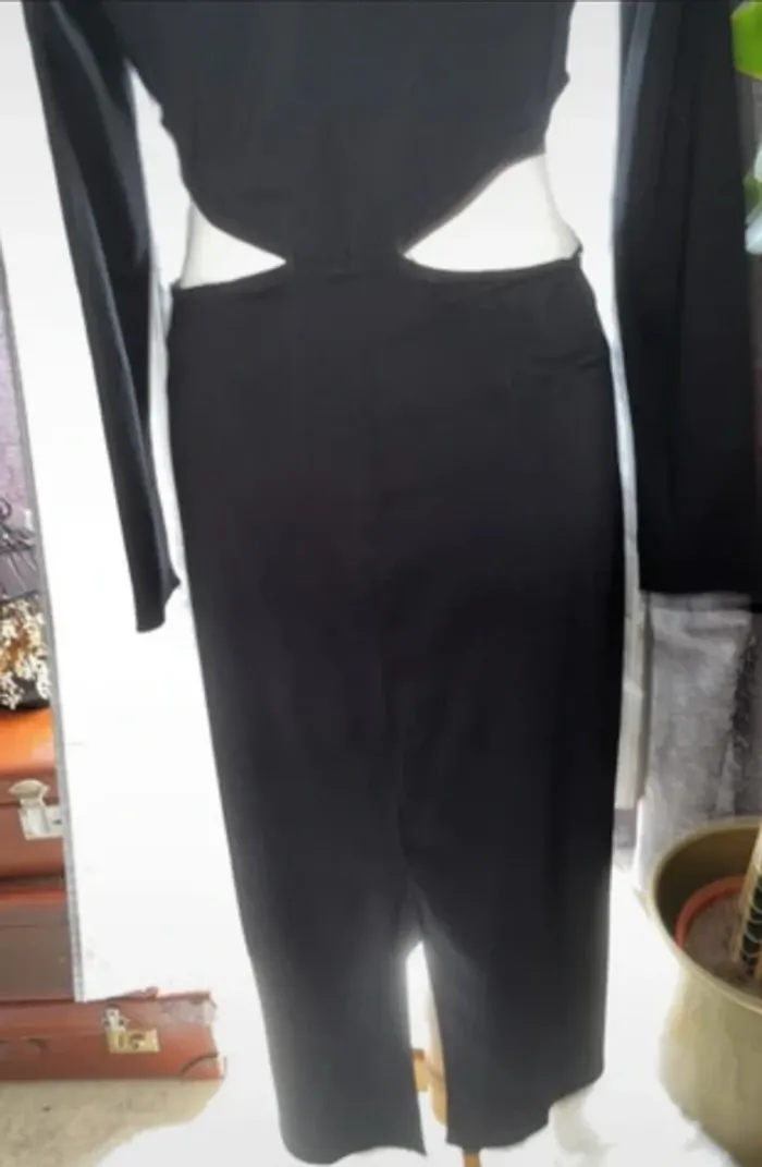 Original Robe noir ouvertures à la ceinture, taille M, Neuf - H&M - photo numéro 5