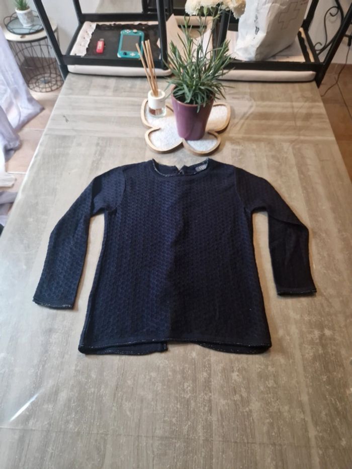 Pull bleu marine - photo numéro 2