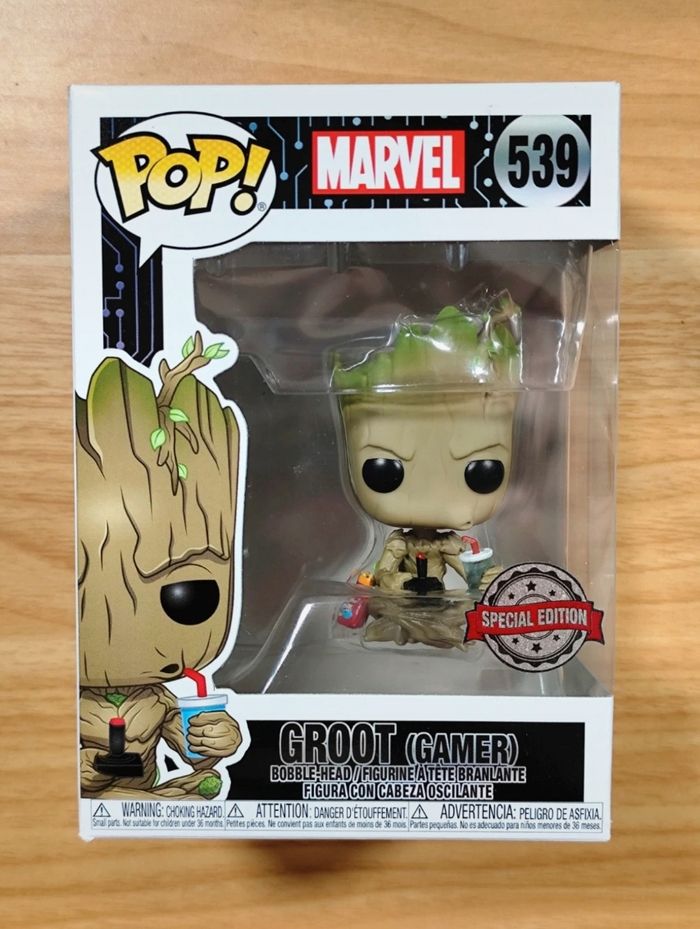 Funko Pop Marvel – Groot (Gamer) N°539 – Special Edition