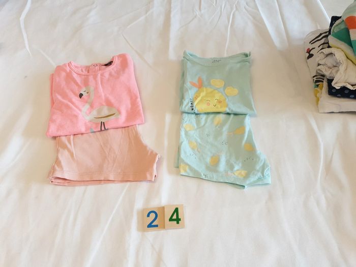 Lot 2 pyjamas 2 pièces 24 mois