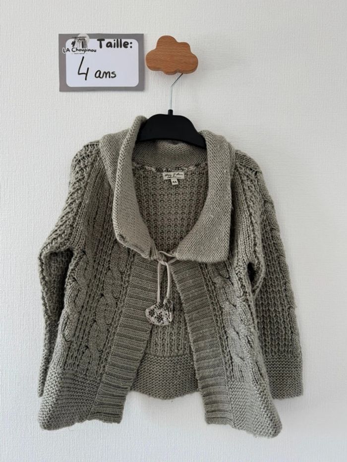 Gilet maille - taille 4 ans 🌸