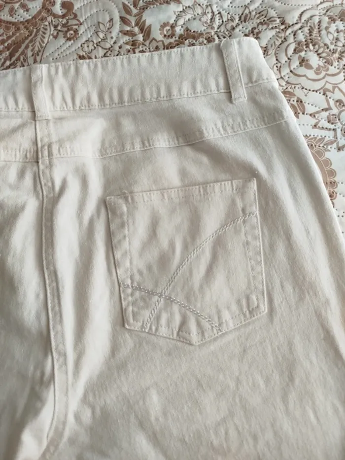 #Pantalon#blanc#coton - photo numéro 3