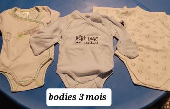 3 bodies manches longues