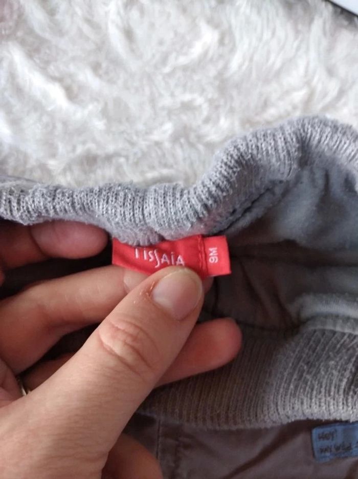 Pantalon doublé Garçon 9 mois Tissaia 100% coton - photo numéro 7