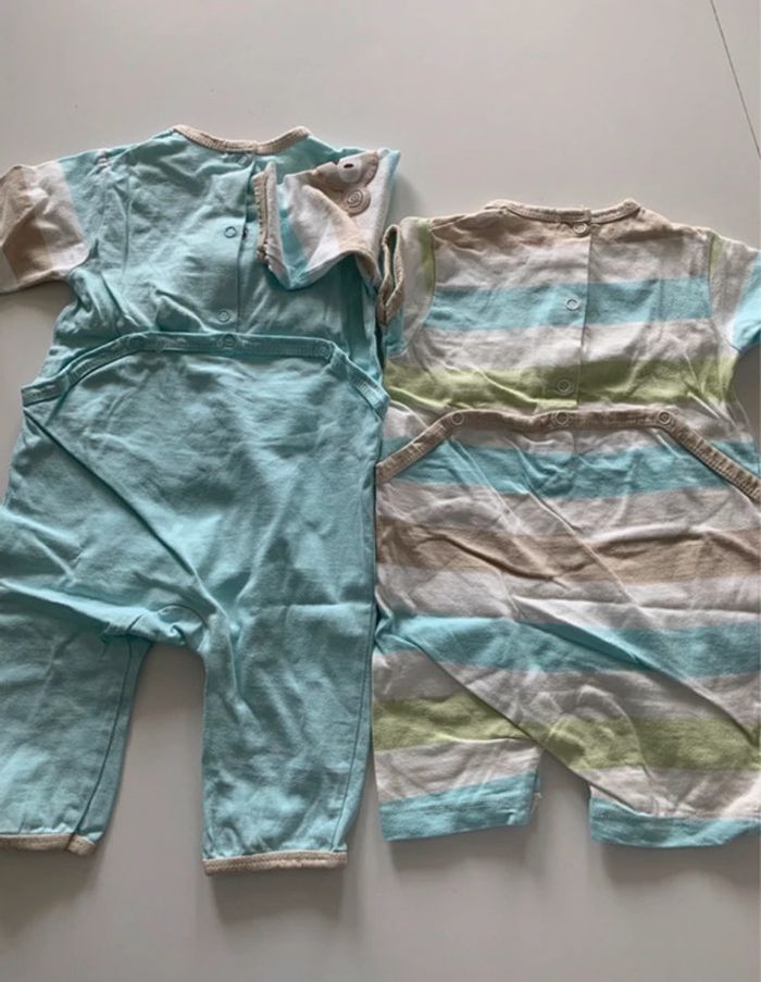 Lot 2 pyjama printemps été bébé garçon ou mixte Kitchoun 6 mois - photo numéro 3