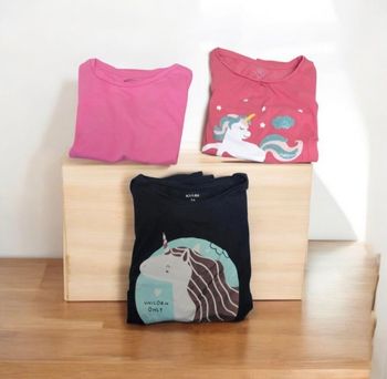 Lot de 3 Tee-shirt fille 7 ans