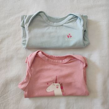 Lot 2 bodies bébé fille 3 mois Tape à l’œil
