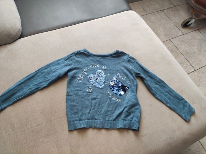 Pull léger bleu Kiabi 4 ans - photo numéro 2