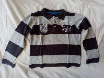 Polos rayé manches longues 5 ans