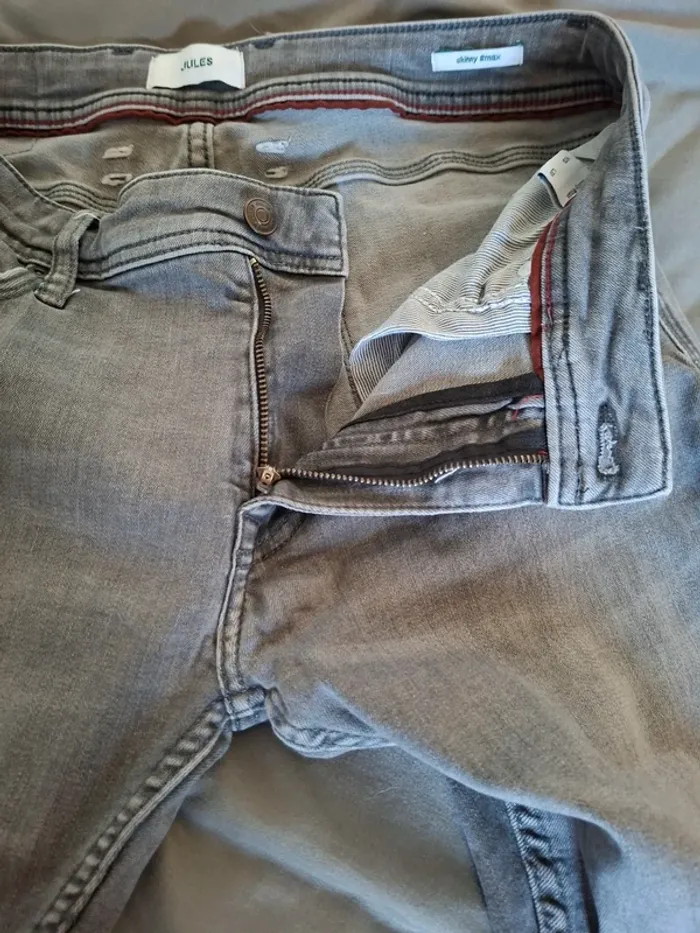 Jean gris skinny JULES W28 L30 - photo numéro 5