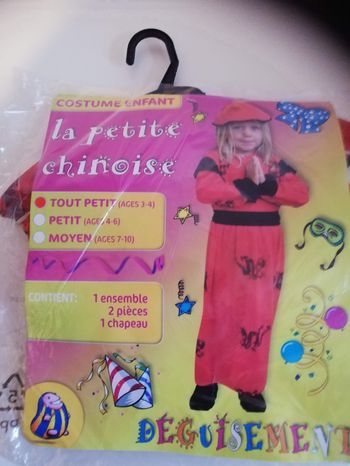 Déguisement la petite chinoise 3-4ans