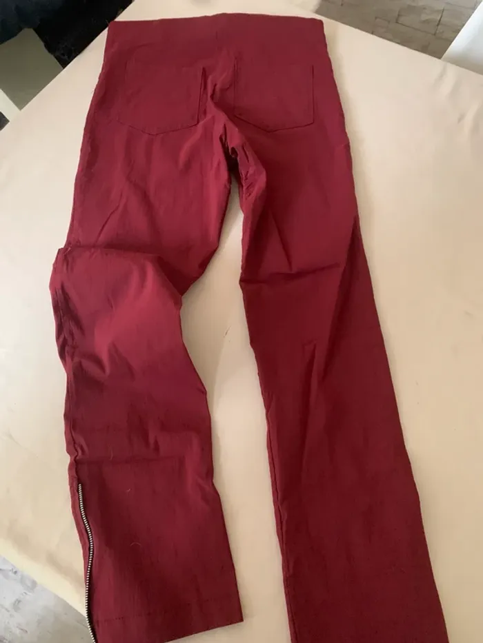 Pantalon Double Jeu taille 38 très bon état coupe droite - photo numéro 6