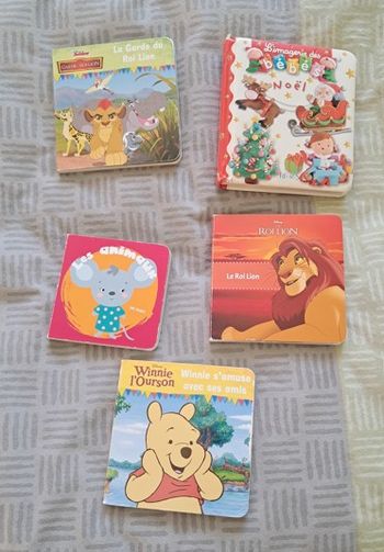 5 Livres bébé, pages cartonnées