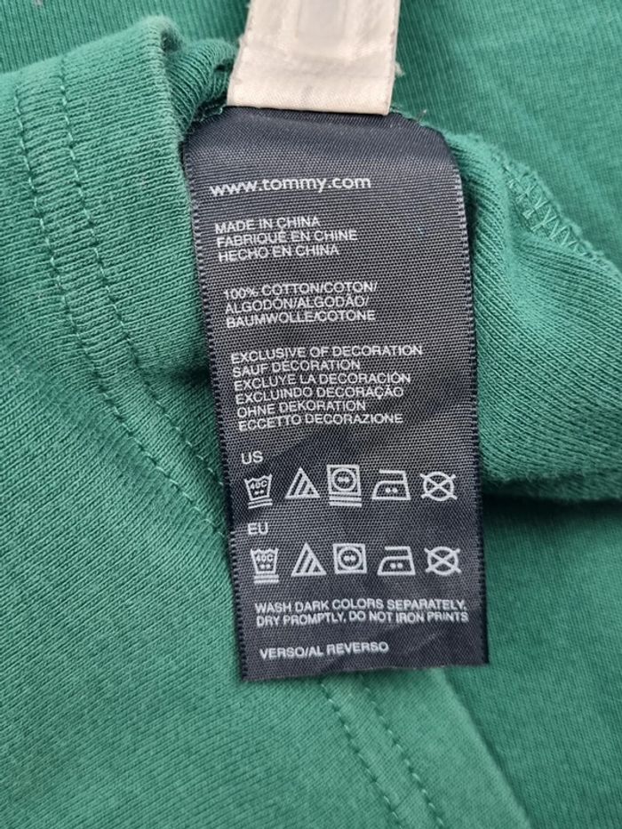 T-shirt Tommy Hilfiger vert sapin – Taille L Femme - photo numéro 9