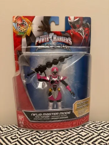 Power Rangers - Figurine Ninja Steel, pink ranger de 12 cm -4 ans et +