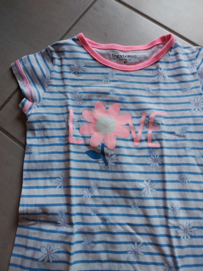 Tee shirt long pour la nuit neuf juste lavé taille 6 ans - photo numéro 2