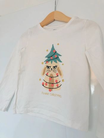 Tee-shirts Kiabi de Noël en 4ans