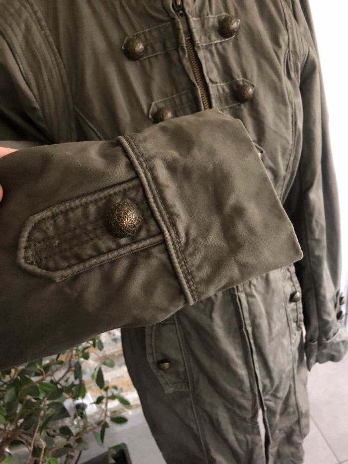 Veste longue kaki mi saison Bonobo 36 - photo numéro 4