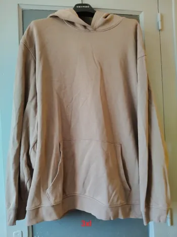 Sweat à capuche beige, crème xxxl kiabi femme