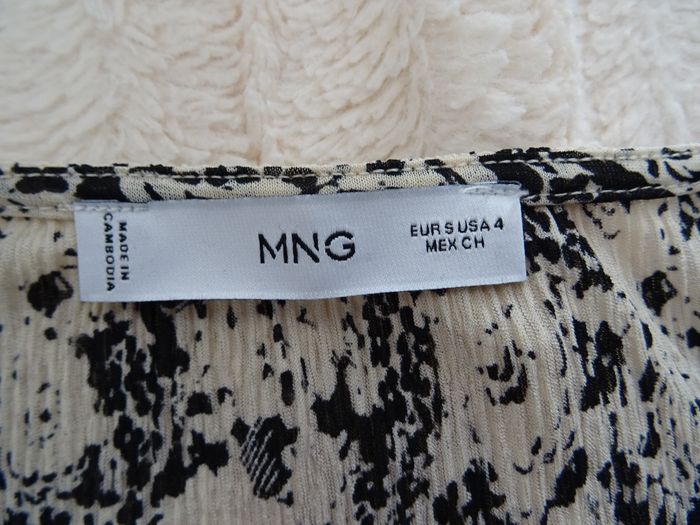 Robe imprimée texturée Mango taille S - photo numéro 3