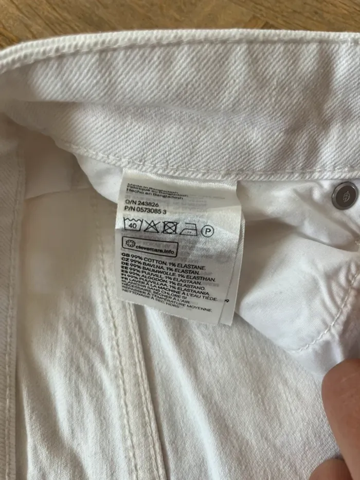 Jean Blanc H&M - photo numéro 5