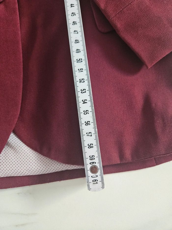 Stradivarius blazer bordeaux taille M - photo numéro 10