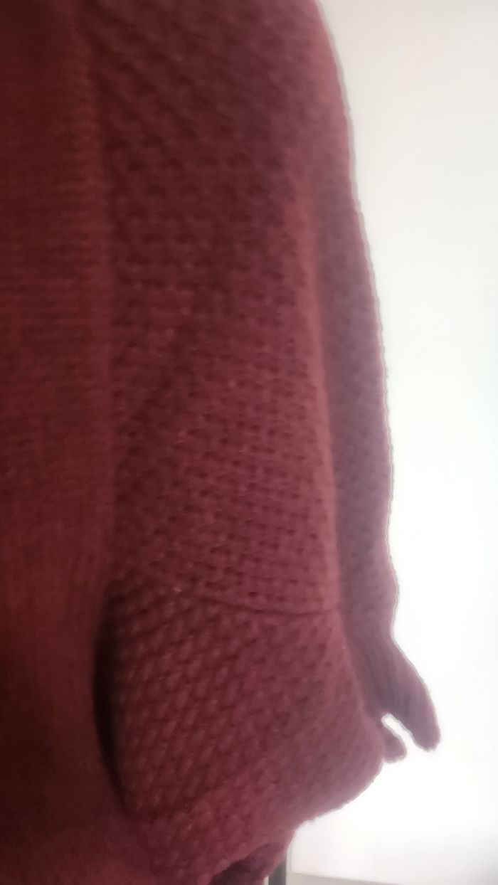Gilet bordeaux taille m - photo numéro 2