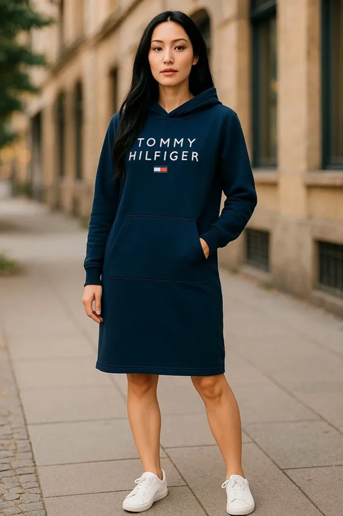Robe sweat à capuche Tommy Hilfiger taille 12 ans neuve avec étiquette